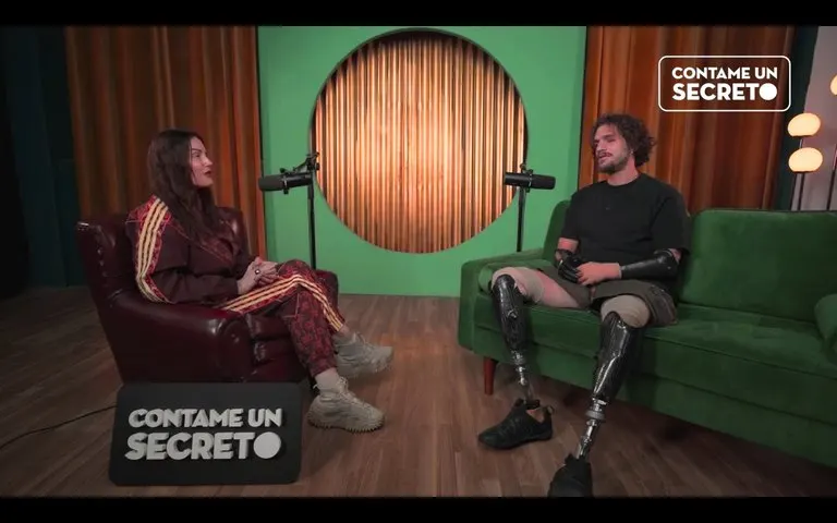 Set of the podcast Contame un secreto