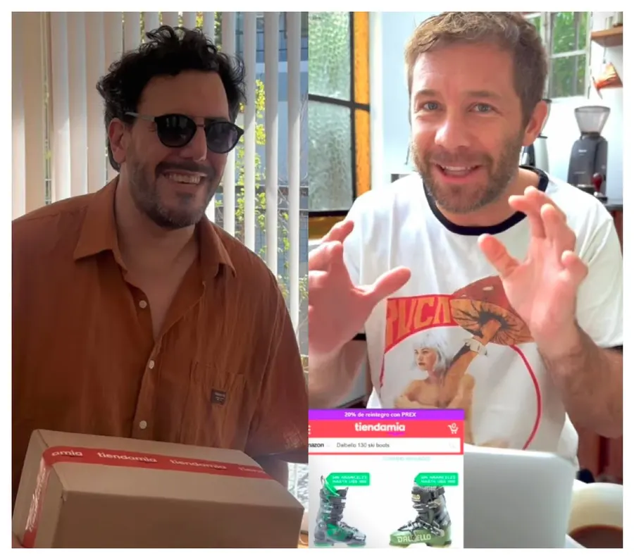 Two influencers in a Tiendamia activation